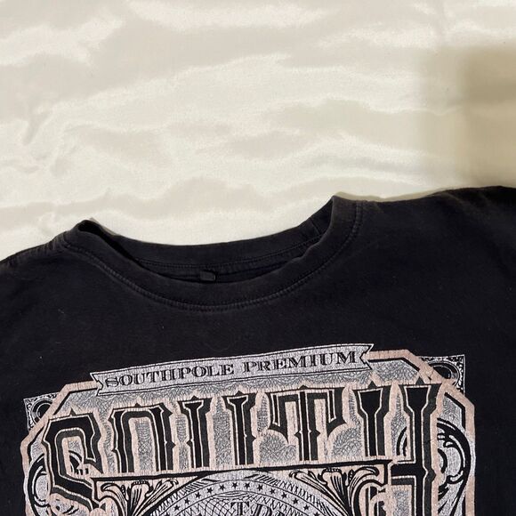 Vintage Y2K SouthPole T Shirt Mens XL No More Limits Black Short Sleeve - Picture 11 of 13
